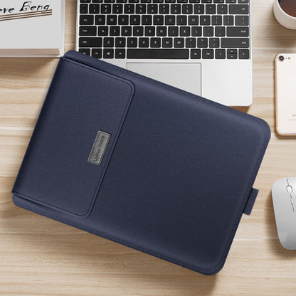 4 in 1 Universal Waterproof PU Leather Laptop Liner Bag with Handle & Stand & Pen Holder + 2 Winders + Mouse Bag + Charger Bag Set for 11/12 inch laptops, 11 / 12 inch, 11/12 inch