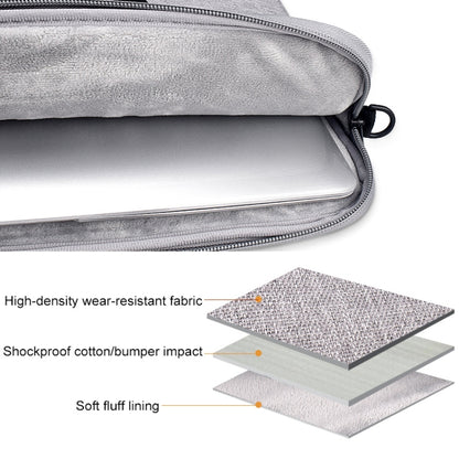 ST03S 14.1 inch Double Side Pockets Wearable Oxford Cloth Soft Handle Portable Laptop Tablet Bag, 14.1 inch Black, 14.1 inch Pink, 14.1 inch Grey, 14.1 inch Deep Space Gray, 14.1 inch Navy Blue