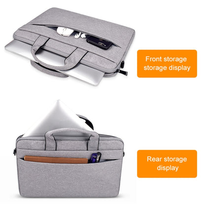 ST03S 14.1 inch Double Side Pockets Wearable Oxford Cloth Soft Handle Portable Laptop Tablet Bag, 14.1 inch Black, 14.1 inch Pink, 14.1 inch Grey, 14.1 inch Deep Space Gray, 14.1 inch Navy Blue