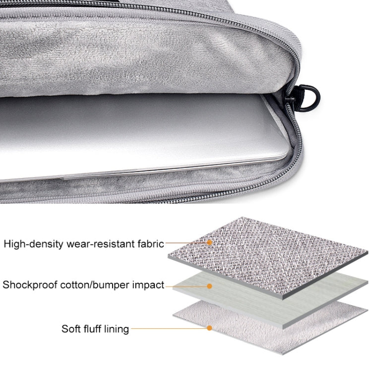 ST03S 15.6 inch Double Side Pockets Wearable Oxford Cloth Soft Handle Portable Laptop Tablet Bag, 15.6 inch Black, 15.6 inch Pink, 15.6 inch Grey, 15.6 inch Deep Space Gray, 15.6 inch Navy Blue