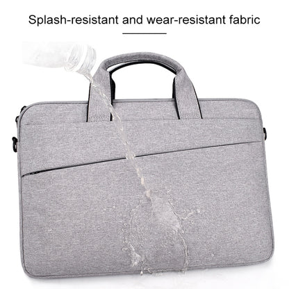 ST03S 15.6 inch Double Side Pockets Wearable Oxford Cloth Soft Handle Portable Laptop Tablet Bag, 15.6 inch Black, 15.6 inch Pink, 15.6 inch Grey, 15.6 inch Deep Space Gray, 15.6 inch Navy Blue