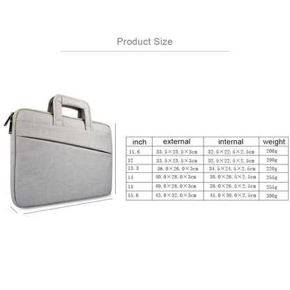 ST03S 15.6 inch Double Side Pockets Wearable Oxford Cloth Soft Handle Portable Laptop Tablet Bag, 15.6 inch Black, 15.6 inch Pink, 15.6 inch Grey, 15.6 inch Deep Space Gray, 15.6 inch Navy Blue