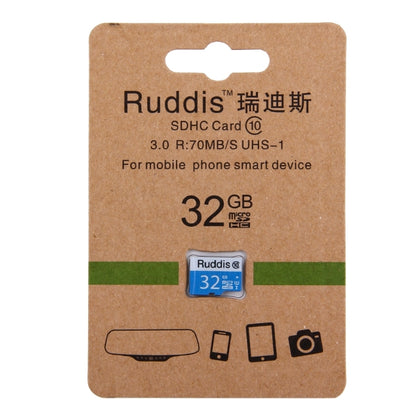 Ruddis 32GB High Speed Class 10 TF/Micro SDXC UHS-1(U1) Memory Card, 32GB