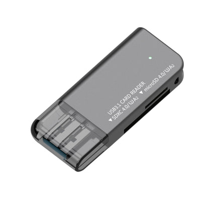 V30 / V60 / V90 USB3.1 Multifunction Card Reader Support SD / TF Card, Green, Tarnish