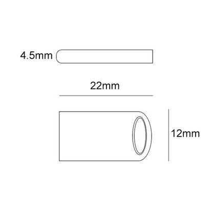 Zsuit 8GB USB 2.0 Mini Metal Ring Shape USB Flash Disk, 8GB USB 2.0