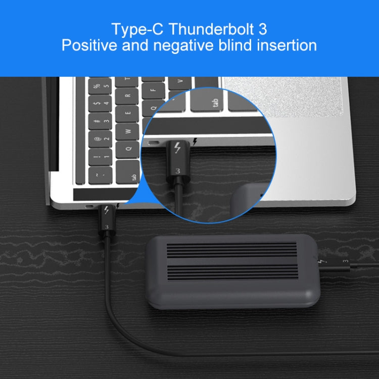 Blueendless M.2 NVME Thunderbolt 3 Solid State Mobile Hard Disk Box Hard Disk Drive, M8