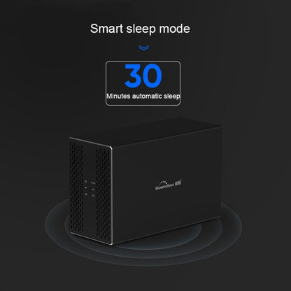 Blueendless Type-C / USB-C Interface 3.5 inch 2 Bay RAID Combination Array HDD External Enclosure, Type-C