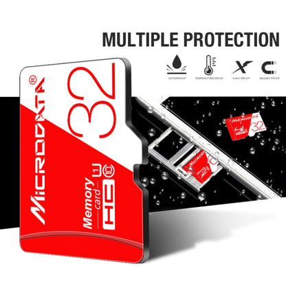 MICRODATA 128GB High Speed U3 Red and White TF(Micro SD) Memory Card, 128GB