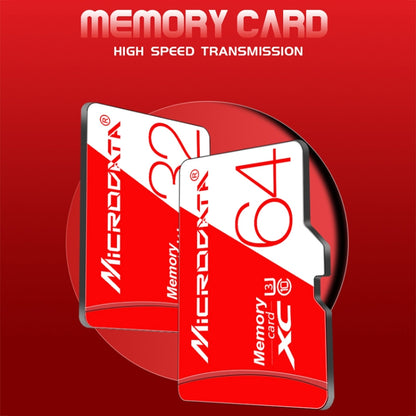 MICRODATA 128GB High Speed U3 Red and White TF(Micro SD) Memory Card, 128GB