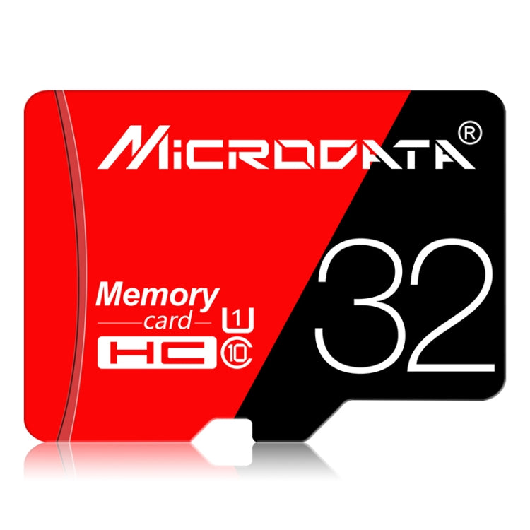 MICRODATA 32GB High Speed U1 Red and Black TF(Micro SD) Memory Card, 32GB