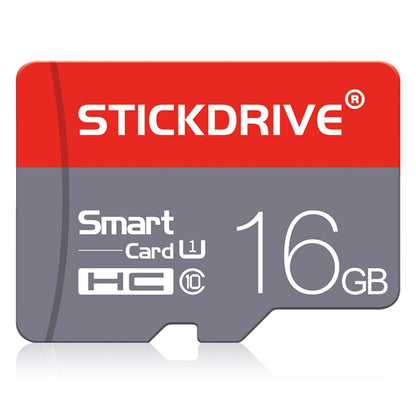 STICKDRIVE 16GB U1 Red and Grey TF(Micro SD) Memory Card, 16GB