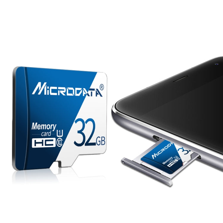 MICRODATA 64GB U3 Blue and White TF(Micro SD) Memory Card, 64GB