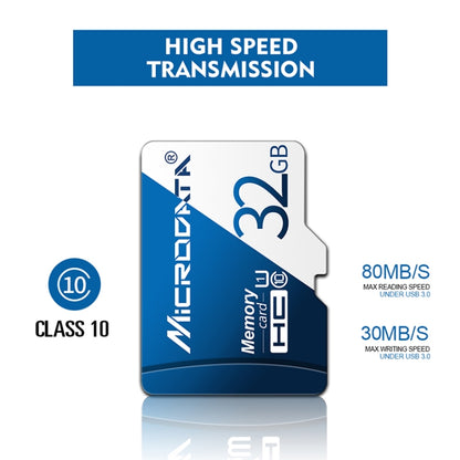 MICRODATA 128GB U3 Blue and White TF(Micro SD) Memory Card, 128GB