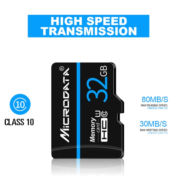 MICRODATA 64GB U3 Blue Line and Black TF(Micro SD) Memory Card, 64GB