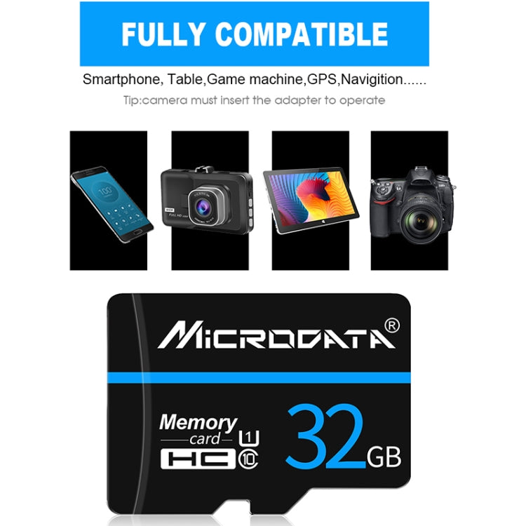 MICRODATA 64GB U3 Blue Line and Black TF(Micro SD) Memory Card, 64GB