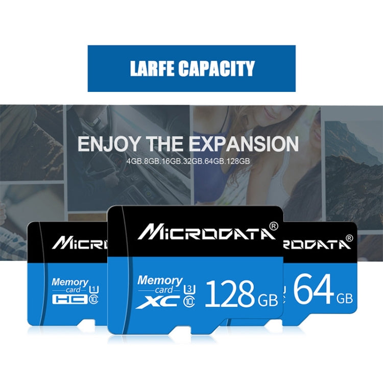 MICRODATA 16GB U1 Blue and Black TF(Micro SD) Memory Card, 16GB