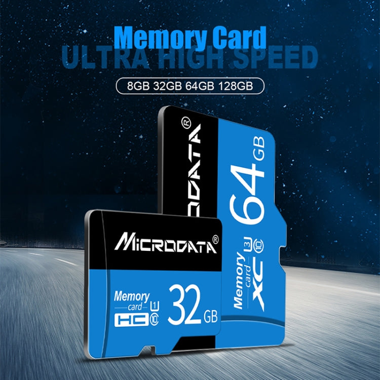 MICRODATA 32GB U1 Blue and Black TF(Micro SD) Memory Card, 32GB