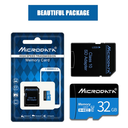 MICRODATA 32GB U1 Blue and Black TF(Micro SD) Memory Card, 32GB