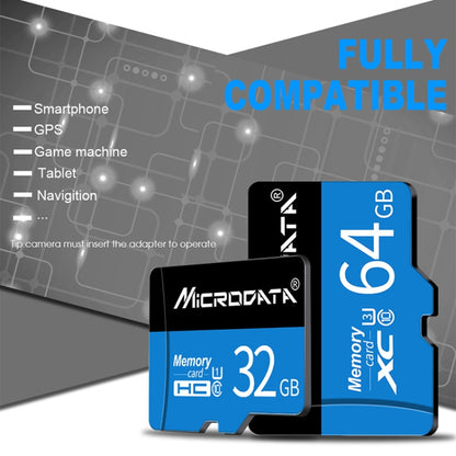 MICRODATA 32GB U1 Blue and Black TF(Micro SD) Memory Card, 32GB