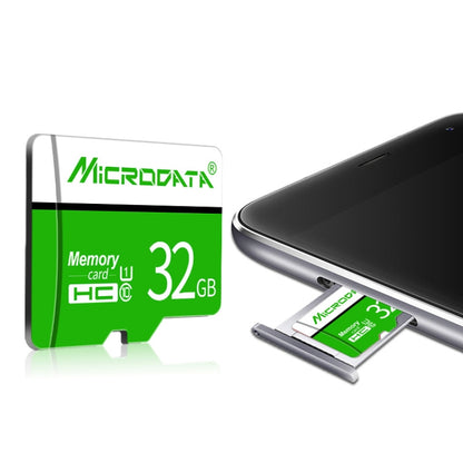 MICRODATA 32GB U1 Green and White TF(Micro SD) Memory Card, 32GB