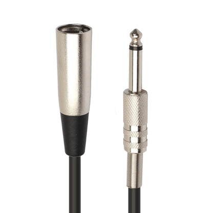 30cm XLR 3-Pin Male to 1/4 inch (6.35mm) XLR Female Plug Stereo Microphone Audio Cord Cable, BK2005KM