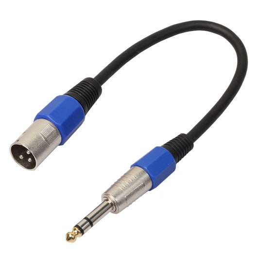 30cm XLR 3-Pin Male to 1/4 inch (6.35mm) XLR Female Plug Stereo Microphone Audio Cord Cable, BK2013KM