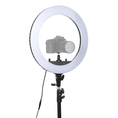 18 inch 55W Two-speed Dimmable Anchor Photography Self-timer LED Ring Fill-in Light with Tripod, 18 Inch