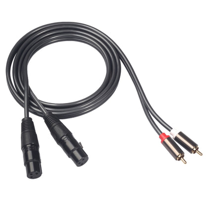 366120-15 2 RCA Male to 2 XLR 3 Pin Female Audio Cable, Length: 1.5m, 366120-15 2 RCA Male to 2 XLR 3 Pin Female