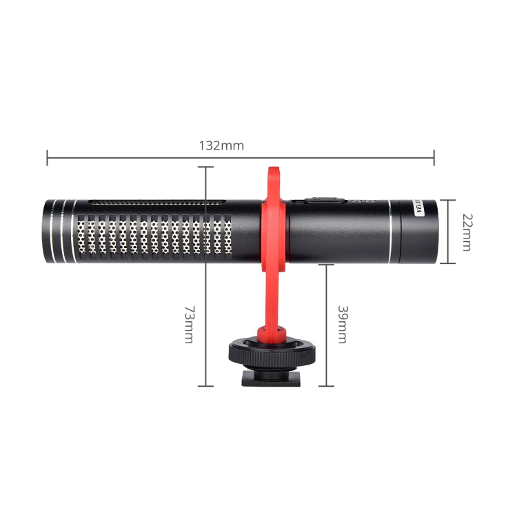 YELANGU YLG9930B MIC05 Professional Interview Condenser Video Shotgun Microphone with 3.5mm Audio Cable for DSLR & DV Camcorder