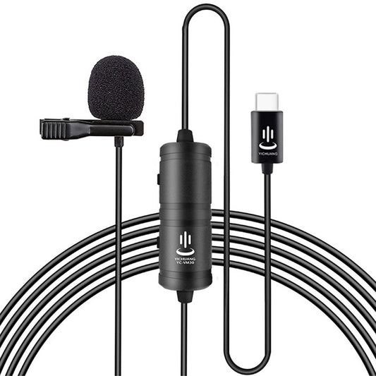 YICHUANG YC-VM30 USB-C / Type-C Dual Modes Lavalier Recording Microphone, Cable Length: 6m, YC-VM30