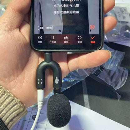 MK-5 4 Level Pin 3.5mm Gold Plated Plug Live Mobile Phone Tablet Laptop Mini Bend Microphone, 4 Level Pin