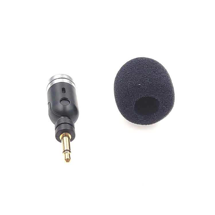 MK-5 Mono 3.5mm Gold Plated Plug Live Mobile Phone Tablet Laptop Mini Bend Microphone, Mono