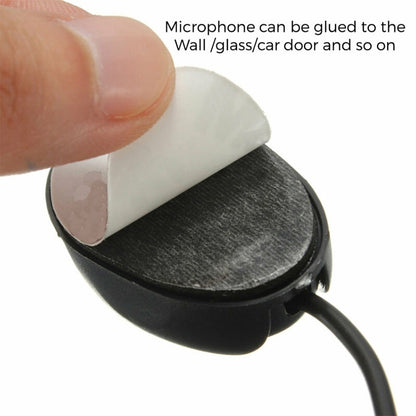 ZJ010MR Mono 2.5mm Angle Head Plug Car Navigation GPS Speaker External Paste Bluetooth Microphone, Length: 3m, 2.5mm