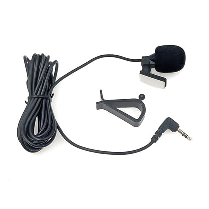 ZJ015MR Stereo 3.5mm Angle Head Plug Car Navigation DVD External Paste Microphone, Length: 3m, Stereo 3.5mm Angle Head