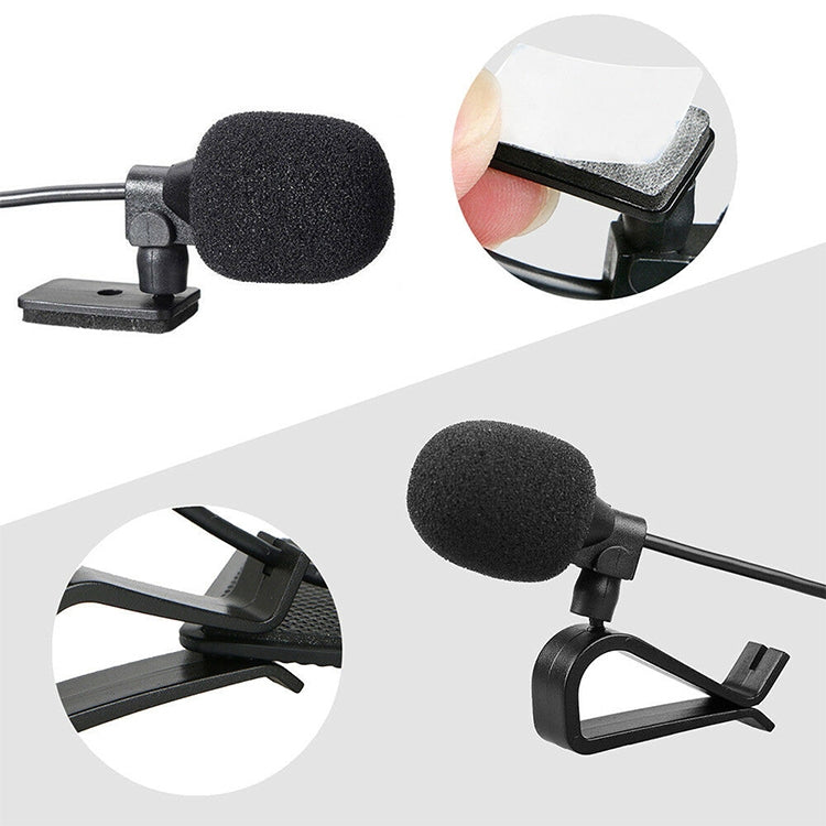 ZJ015MR Mono 2.5mm Straight Plug Car Navigation DVD External Paste Microphone, Length: 3m, Mono 2.5mm Straight