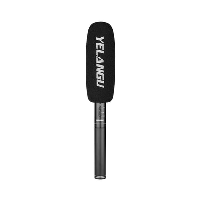 YELANGU YLG9933A MIC07 Professional Interview Condenser Video Shotgun Microphone with 6.5mm Audio Adapter & 3.5mm RXL Audio Cable