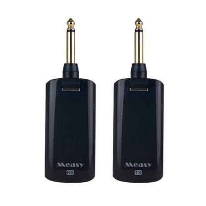 Measy AU688-U 20 Channels Wireless Guitar System Rechargeable Musical Instrument Transmitter Receiver, AU688-U Black