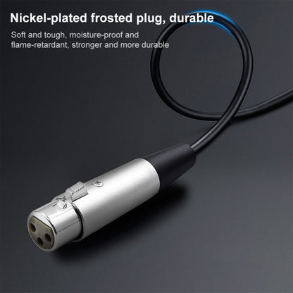 3m XLR 3-Pin Female to 1/4 inch (6.35mm) Mono Shielded Microphone Mic Cable, Length: 3m