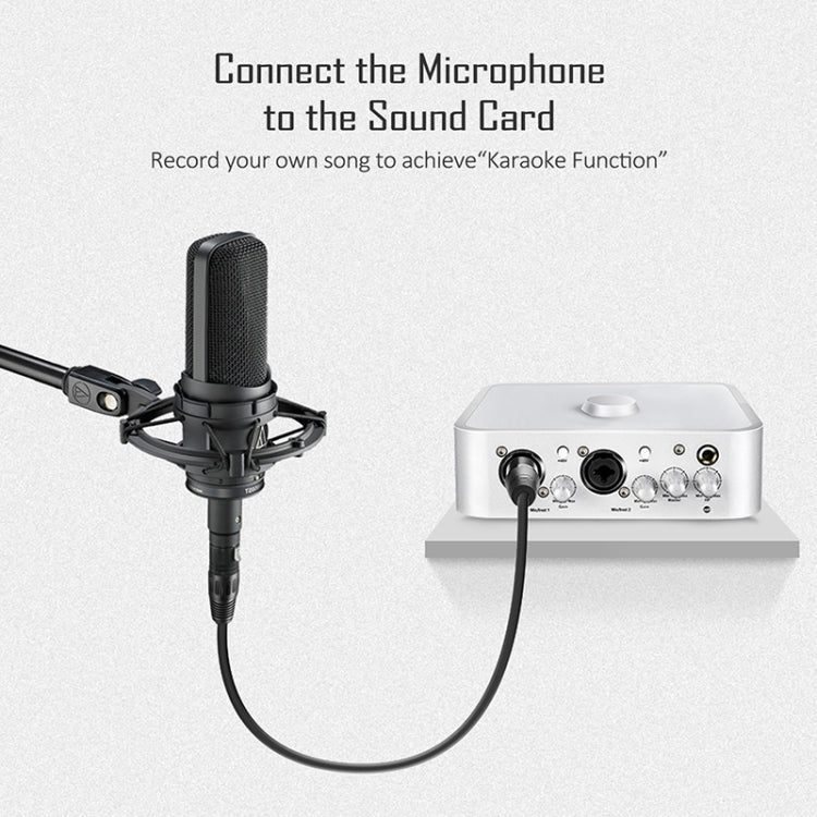 1.8m 3-Pin XLR Male to XLR Female MIC Shielded Cable Microphone Audio Cord, Length: 1.8m