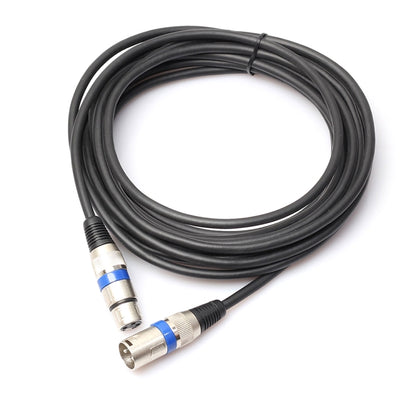 5m 3-Pin XLR Male to XLR Female MIC Shielded Cable Microphone Audio Cord, Length: 5m (Blue)