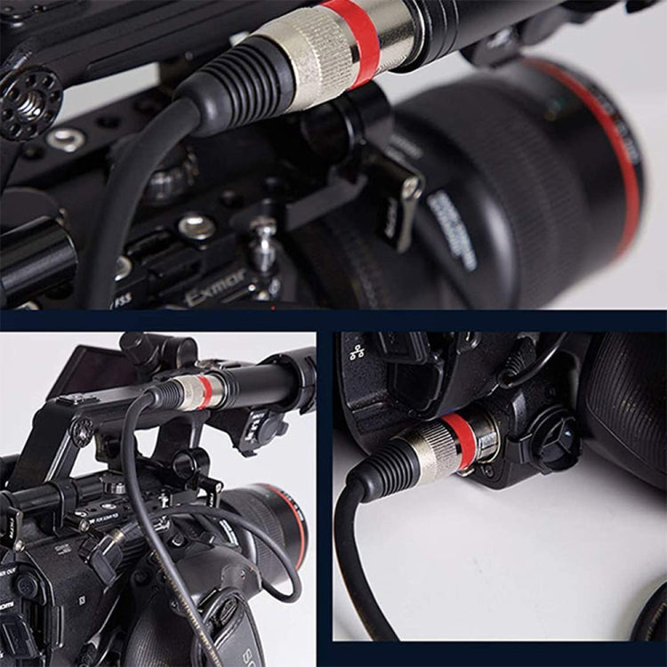 10m 3-Pin XLR Male to XLR Female MIC Shielded Cable Microphone Audio Cord, Length: 10m (Red)