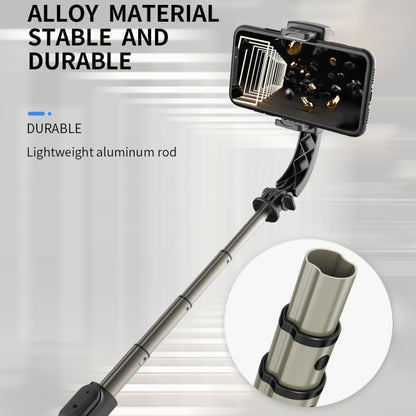 Q08 Gimbal Stabilizer Bluetooth Remote Control Tripod Selfie Stick, Q08 (Black)