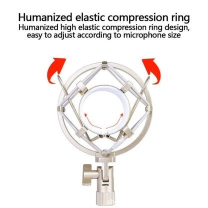 5 PCS Condenser Microphone 46mm Plastic Shockproof Mount Holder