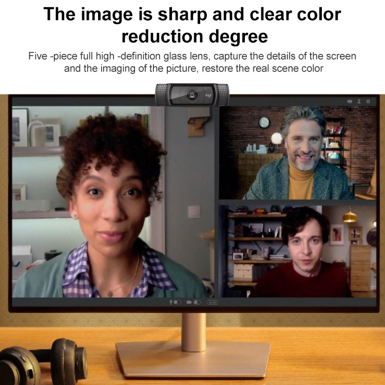 Logitech C920e HD Pro Webcam Widescreen Video Chat Recording USB Smart 1080P Web Camera, C920e