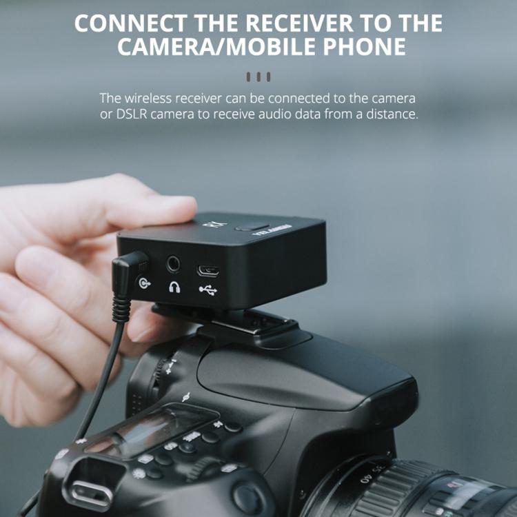 YELANGU MX5S 2.4G Live Broadcast Interview Wireless Recording Camera Microphone, 1 Receiver to 2 Transmitter, 1 Receiver to 2 Transmitter