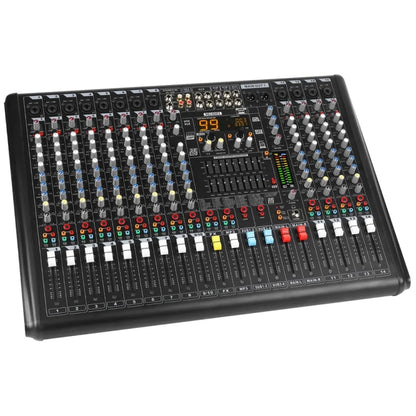 XTUGA B1404FX 14 Channels Bluetooth Audio Mixer Digital DJ Controller Sound Mixing Console, B1404FX
