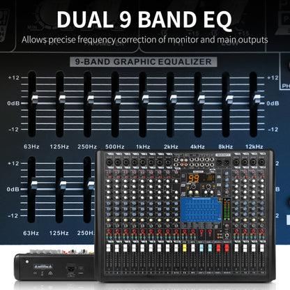XTUGA B1404FX 14 Channels Bluetooth Audio Mixer Digital DJ Controller Sound Mixing Console, B1404FX