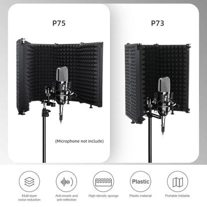 XTUGA P73 Foldable Recording Microphone Isolation Shield, P73