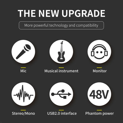 XTUGA E22 Audio Interface Professional Sound Card, E22