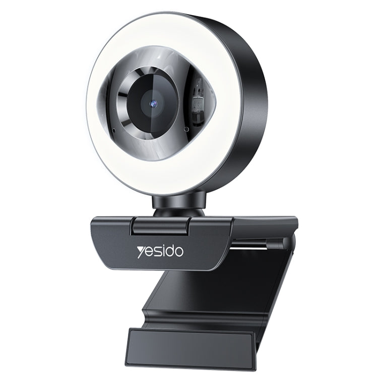 Yesido KM20 2K Zoom 4.0MP HD USB Webcam, Cable Length 1.5m with Fill Light, KM20